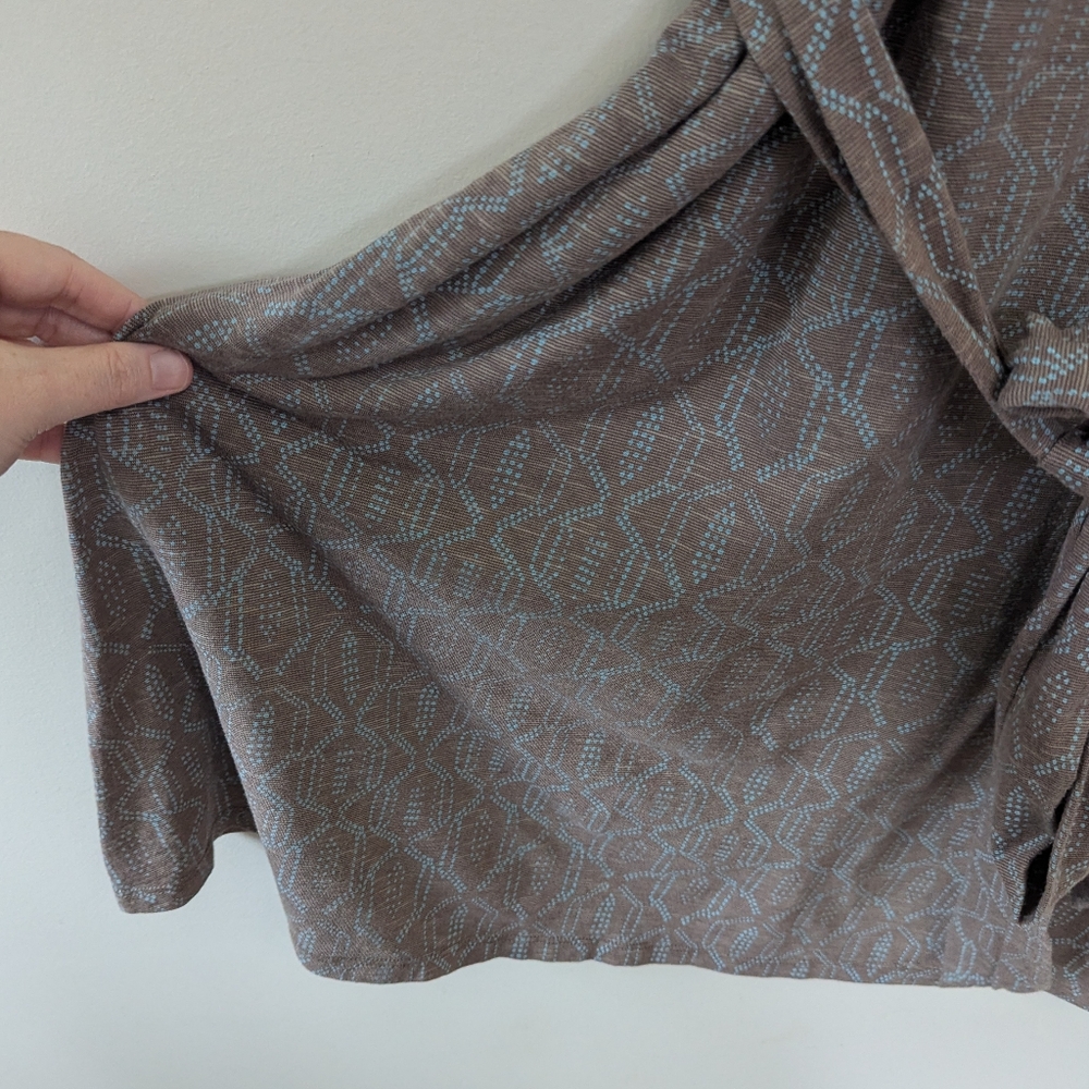 Toad&Co Cue Cafe Wrap Organic‎ Cotton Patterned Dress - Picture 10 of 12